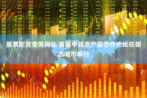 股票配资查询网址 首届中越农产品合作论坛在胡志明市举行
